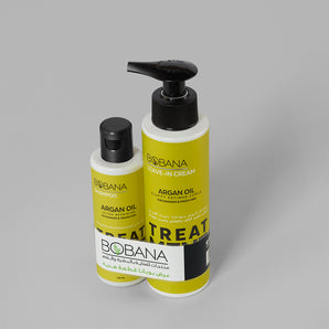 Bobana Leave-in Cream Argan Oil 200 ML + Gift Shampoo Argan Oil 100 ML
